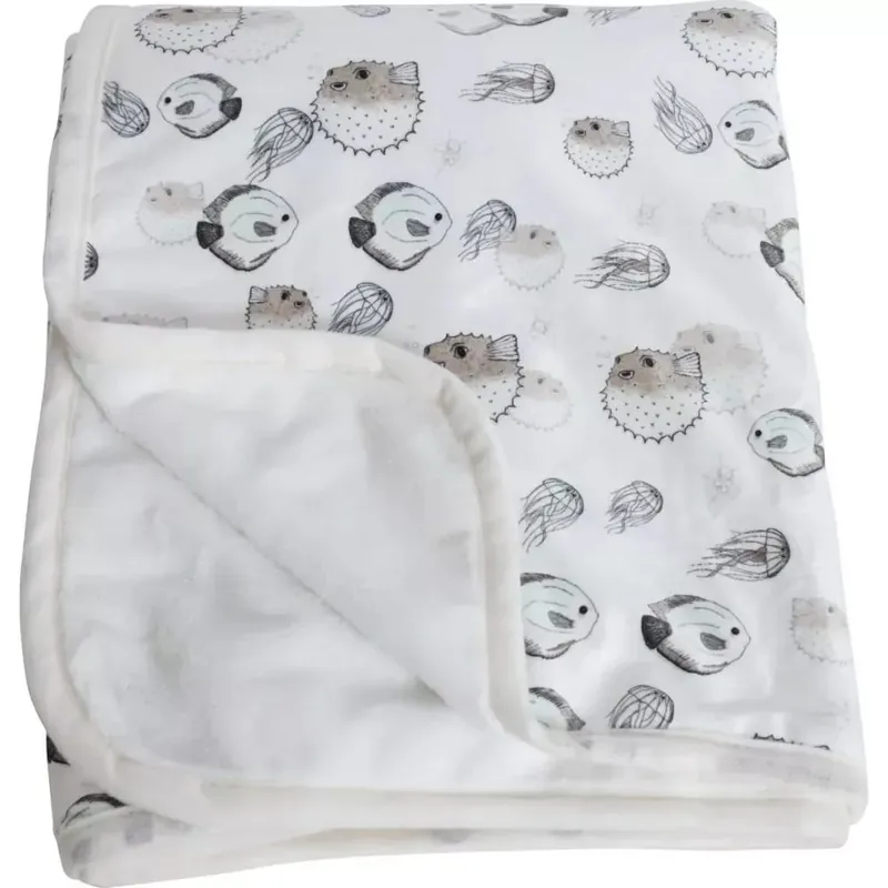 Bästa pris Fisk pläd 80 x 100 cm - Flerfärgad Flerfärgad - Textil & mattor