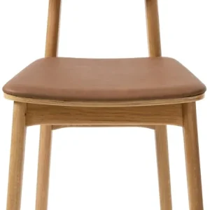 Extra rabatt Kleppen stol i oljad ek med brun sits Oljad ek/Brun - Möbler