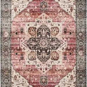 Utförsäljning Laura Medaljong Rosa/Blå - 200x300 cm Rosa/Blå - Textil & mattor