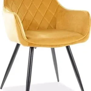 risnedsättning Linea matstol - Orange sammet orange - Möbler