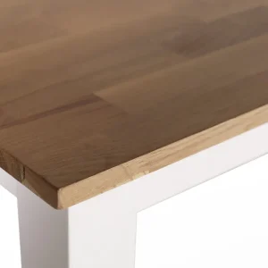 Matbord 180 cm - vit / oljad ek Vit / Oljad Ek - Möbler Köp nu