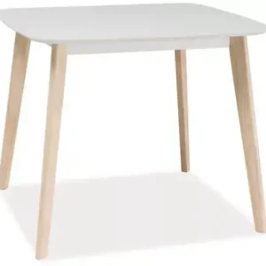Endast idag Matbord 80x90 cm Vit/ek - Salma Vit/Ek - Möbler
