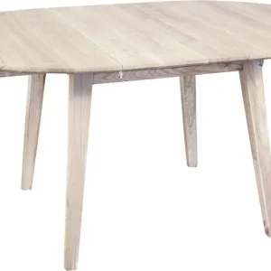Matbord Genova förlängningsbart Ø110-160x110 cm whitewash oak Whitewash Oak - Möbler Premium