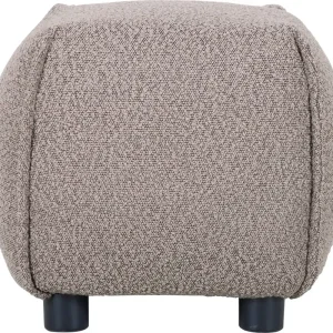 Pall 48x48 cm i mörkbeige bouclè Gråbrun - Möbler Endast denna vecka