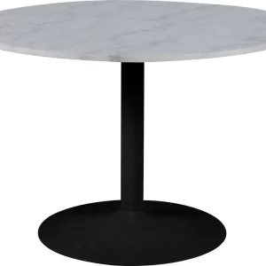 Bästa pris Tarifa matbord Ø110 cm - Vit marmor/svart Vit marmor/svart - Möbler