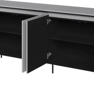 Trend skänk B193 cm - Grå/svart Grå/svart - Förvaring Sista chansen