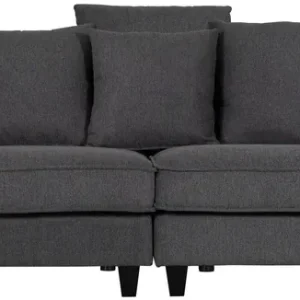 Soffa 4-sits 270 cm antracit tyg - Brandy Antracit - Möbler Lägg i varukorgen
