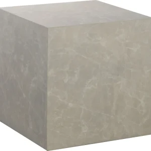 Soffbord kuben 60 x 60 x 60 cm - Beige marmor utseende Beige marmor utseende - Möbler Fynd