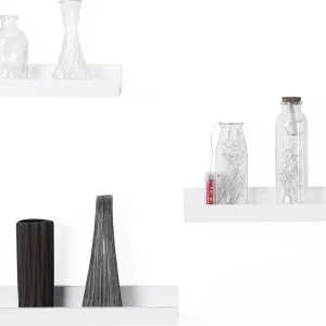Suwon vägghylla 38 cm, 3-pack - Vit Vit - Förvaring Rabatt