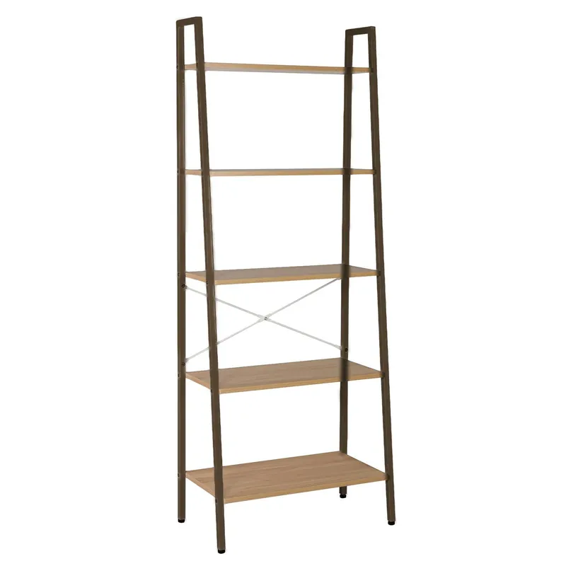 Hylla Sancia 64x34x164 cm ek/brun - Hus & renovering Kundfavorit
