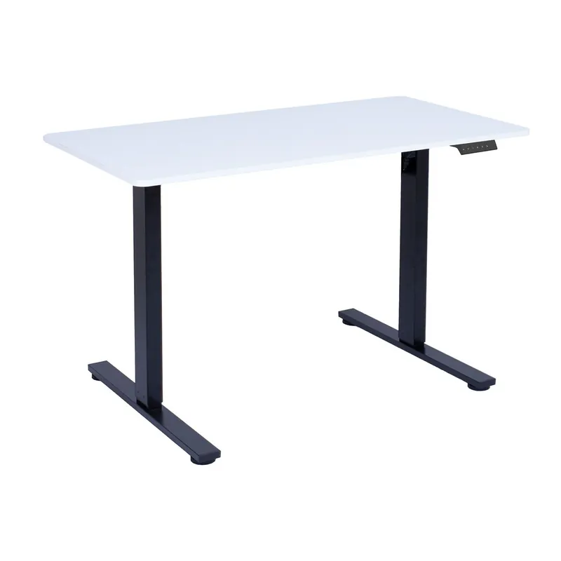 Begränsad tid Skrivbord Ergo Fit med 1 motor 120x60x71,5-116 cm Vit/svart - Möbler