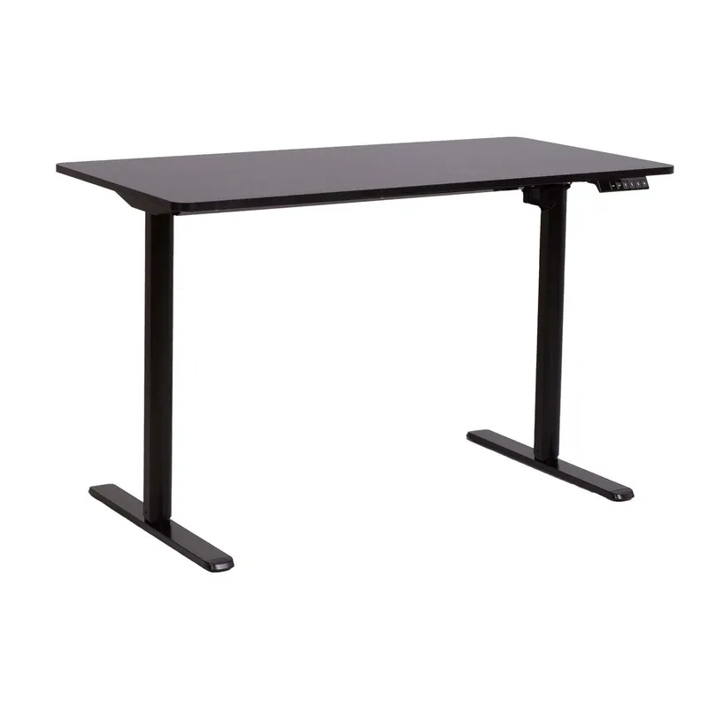 Bästa pris Skrivbord Ergo Light med 1 motor 120x60x72,5-117,5 cm Svart - Möbler
