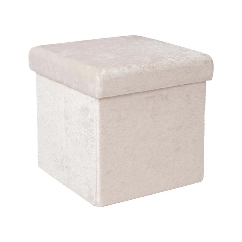 Begränsad tid Pall Jesse med förvaring 30x30x30 cm Vit - Möbler