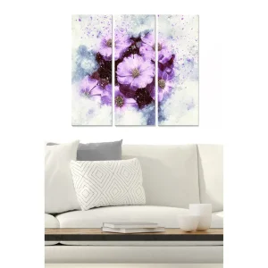 Tavla Floral 3-pack Flerfärgad - Inredning & dekor Erbjudande