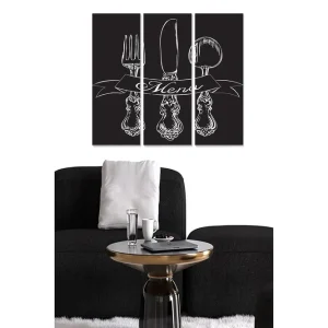 Canvastavla Kitchen 3-pack Flerfärgad - Inredning & dekor Sänkt pris