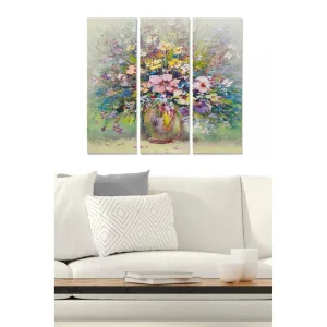 Canvastavla Floral 3-pack Flerfärgad - Inredning & dekor Nedsatt pris