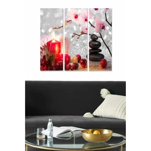 Canvastavla Floral 3-pack Flerfärgad - Inredning & dekor Köp online