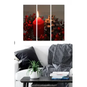 Tavla Floral 3-pack Flerfärgad - Inredning & dekor Begränsat erbjudande