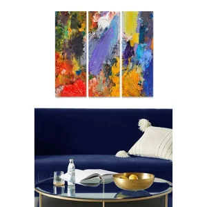 Canvastavla Abstract 3-pack Flerfärgad - Inredning & dekor Kundfavorit