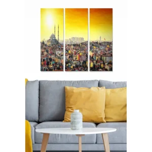 Canvastavla City 3-pack Flerfärgad - Inredning & dekor Sänkt pris