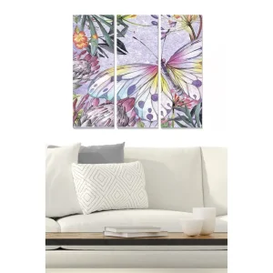 Canvastavla Floral 3-pack Flerfärgad - Inredning & dekor Sista chansen