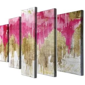 Billigare Dekorativ Canvastavla 5-Delar 70x20 cm - Inredning & dekor
