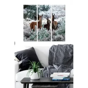 Trygg betalning Canvastavla Animal 3-pack Flerfärgad - Inredning & dekor