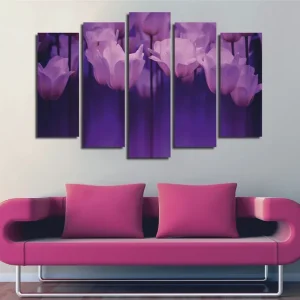 Bästa pris Dekorativ Canvastavla 5-Delar 70x20 cm - Inredning & dekor