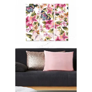Tavla Floral 3-pack Flerfärgad - Inredning & dekor Kampanjpris