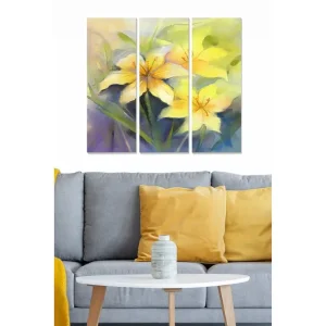 Tavla Floral 3-pack Flerfärgad - Inredning & dekor Sänkt pris