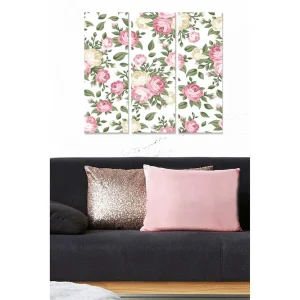 Canvastavla Floral 3-pack Flerfärgad - Inredning & dekor Premium