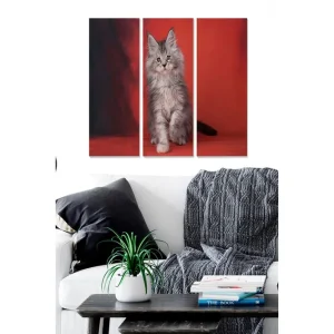 Canvastavla Animal 3-pack Flerfärgad - Inredning & dekor Rabatt