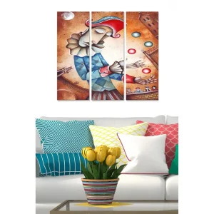 Tavla Geometric 3-pack Flerfärgad - Inredning & dekor Fri frakt