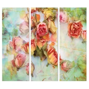 Canvastavla Floral 3-pack Flerfärgad - Inredning & dekor Rea