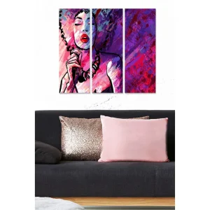 Tavla Floral 3-pack Flerfärgad - Inredning & dekor Begränsat antal