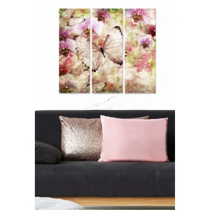 Canvastavla Floral 3-pack Flerfärgad - Inredning & dekor Kampanj