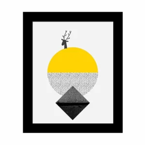 Snabb frakt Tavla Geometric med Ram Flerfärgad - Inredning & dekor
