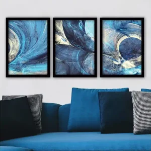 Bästa pris Decorative Framed Painting (3 Pieces) 35x45 - Inredning & dekor