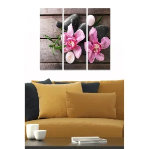 Canvastavla Floral 3-pack Flerfärgad - Inredning & dekor Rabatt