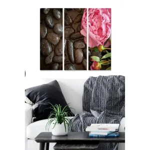 Canvastavla Floral 3-pack Flerfärgad - Inredning & dekor Billigare