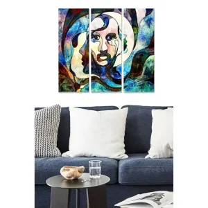 Canvastavla Abstract 3-pack Flerfärgad - Inredning & dekor Bästa pris
