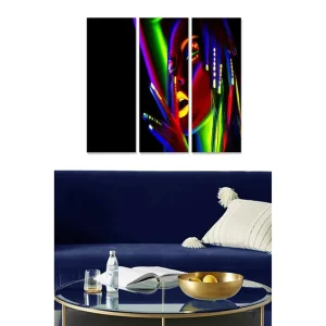 Canvastavla Abstract 3-pack Flerfärgad - Inredning & dekor Trygg betalning