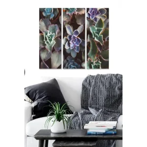 Canvastavla Floral 3-pack Flerfärgad - Inredning & dekor Billig