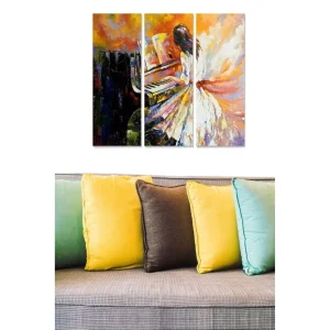 Canvastavla Abstract 3-pack Flerfärgad - Inredning & dekor Beställ nu