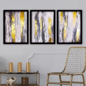 Begränsad tid Dekorativ inramad målning 3-Delar 35x45 cm - Inredning & dekor