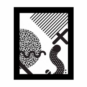 Tavla Geometric med Ram Flerfärgad - Inredning & dekor Populärt val