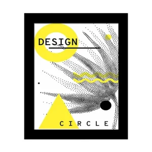 Tavla Geometric med Ram Flerfärgad - Inredning & dekor Beställ idag