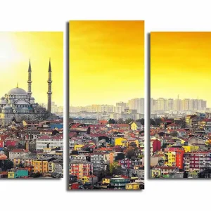 Sista chansen Canvastavla City Istanbul 3-pack Flerfärgad - Inredning & dekor