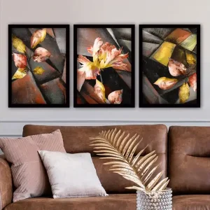 Säker betalning Dekorativ inramad målning 3-Delar 35x45 cm - Inredning & dekor