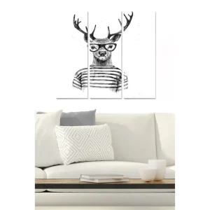 Bästa pris Tavla Animal 3-pack Flerfärgad - Inredning & dekor